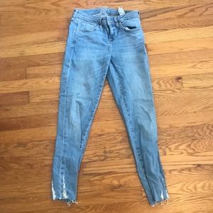 Zara light denim skinny jeans